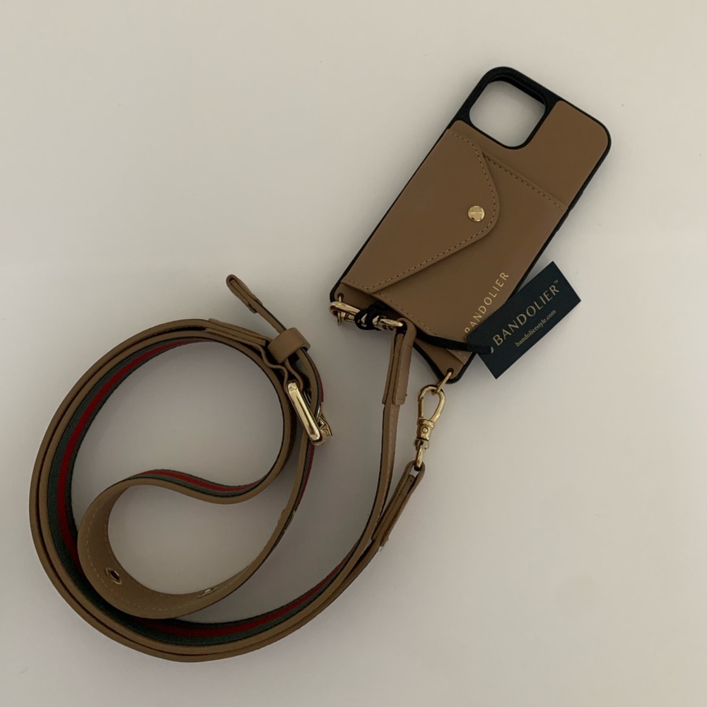 Bandolier Tan Tablet Case with Strap IPhone 13